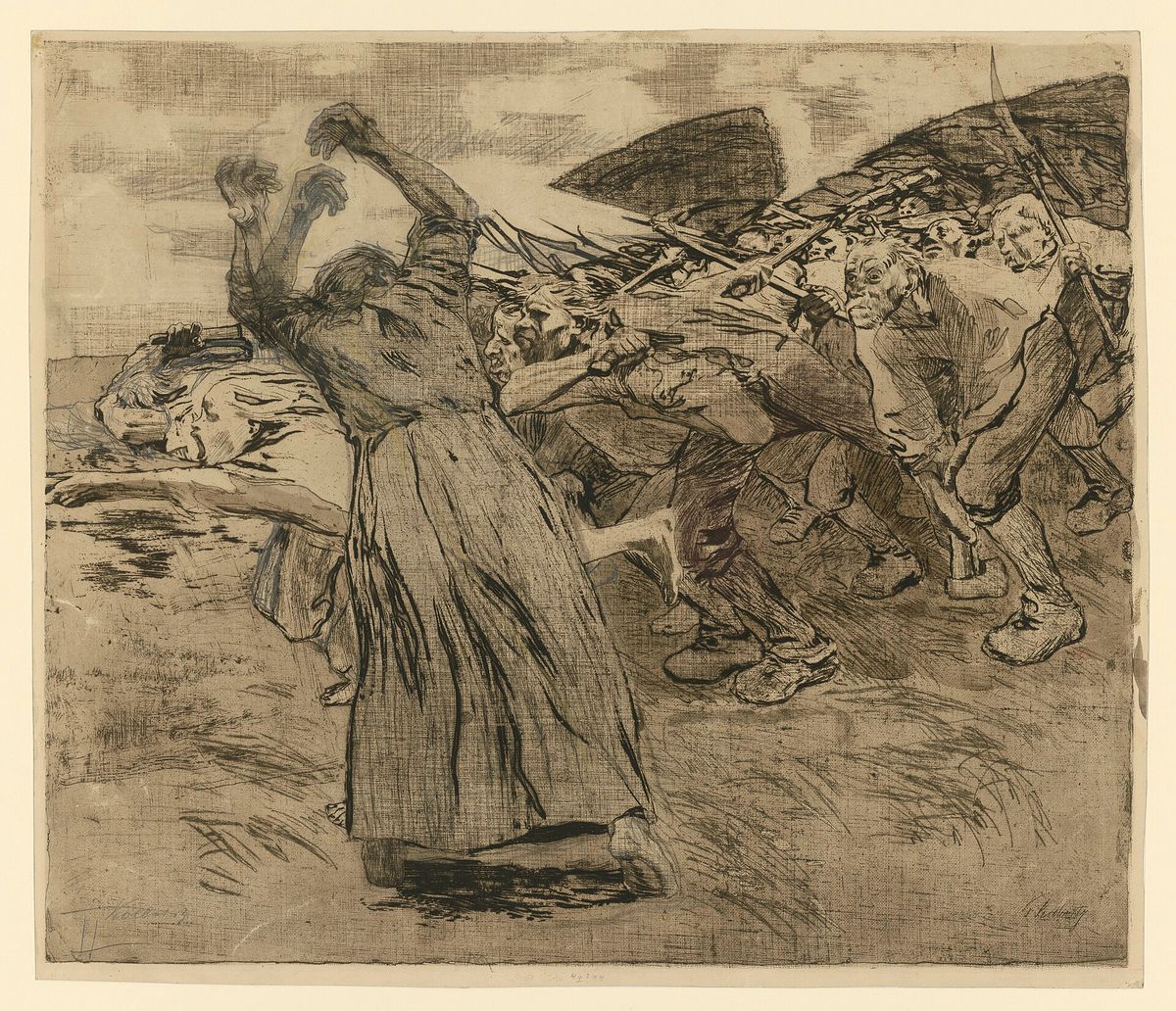 Outbreak (Losbruch), plate 5 of Peasants' War