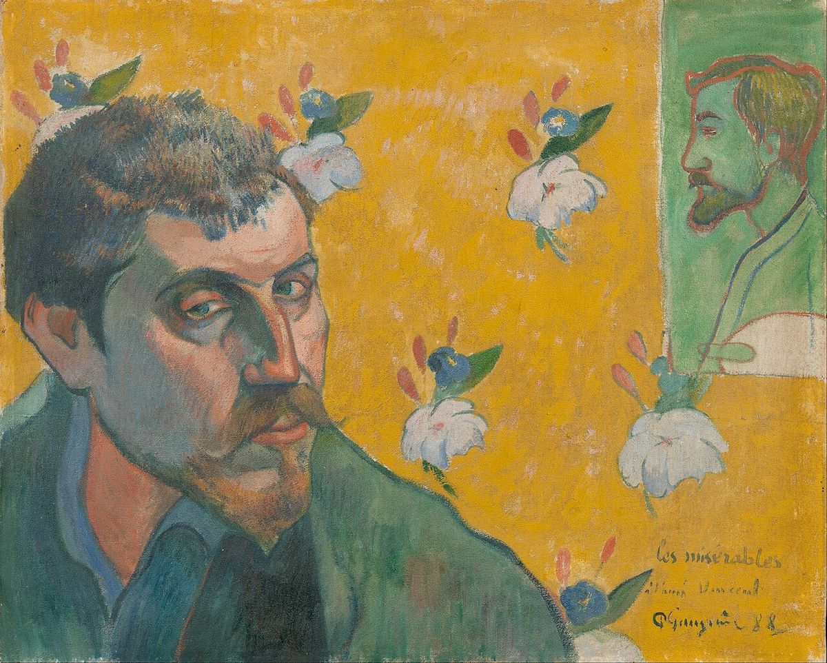 Self-Portrait with Portrait of Emile Bernard (Les Misérables)