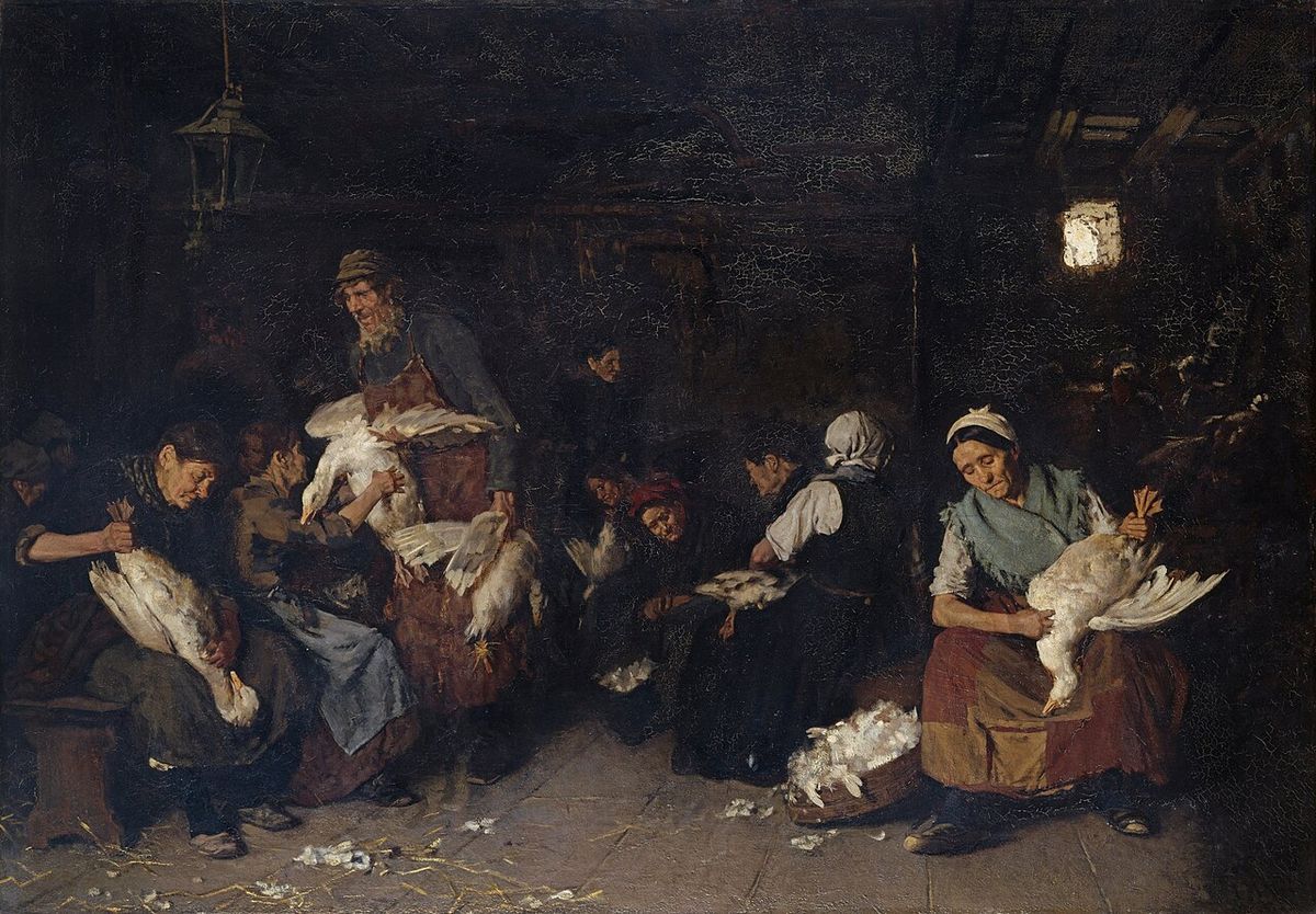 Women Plucking Geese