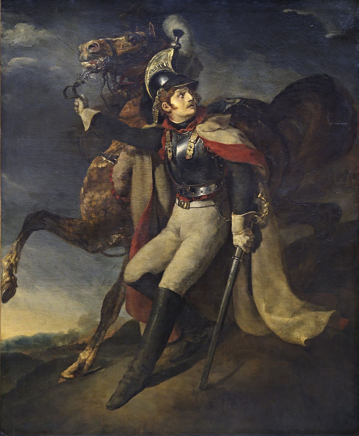 Wounded Cuirassier Leaving the Field
