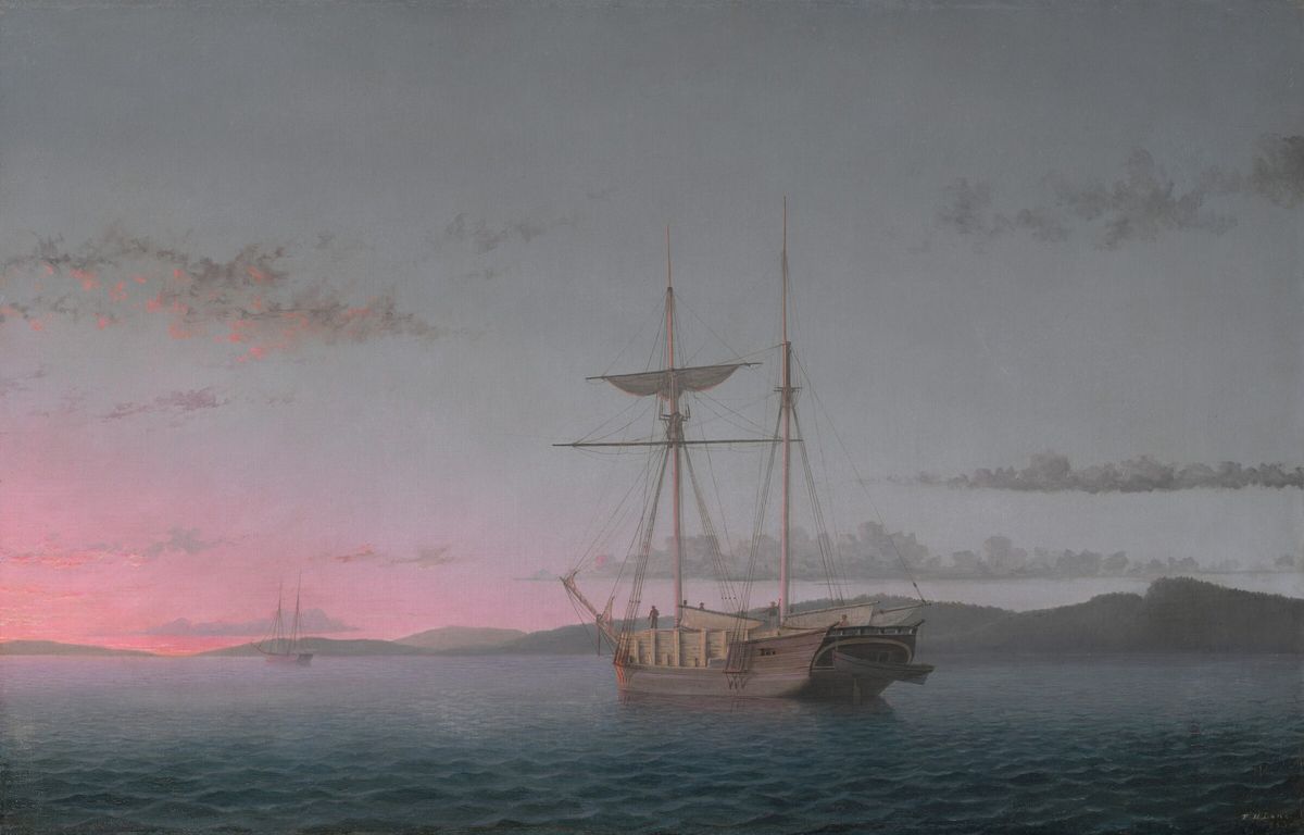 Lumber Schooners at Evening on Penobscot Bay