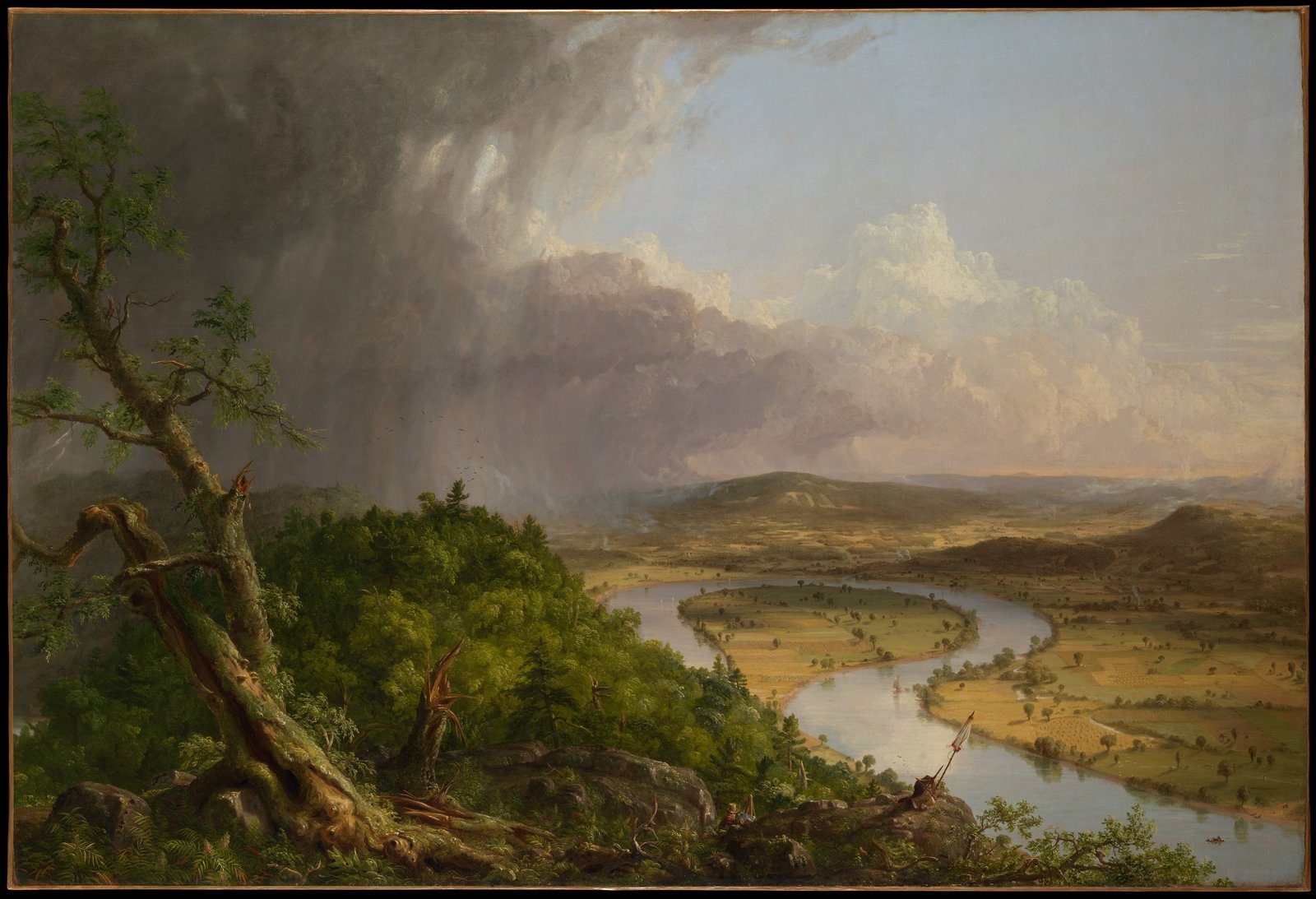 View from Mount Holyoke, Northampton, Massachusetts, after a Thunderstorm — The Oxbow
