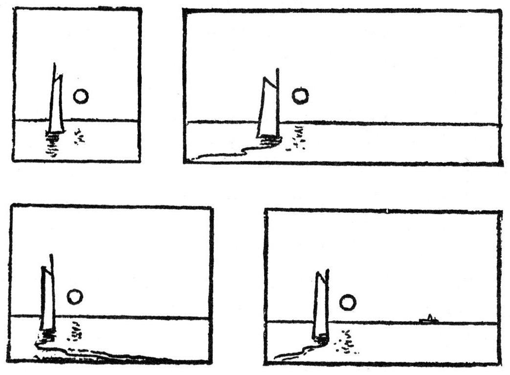 Four Sailboat Sketches (untitled figure)